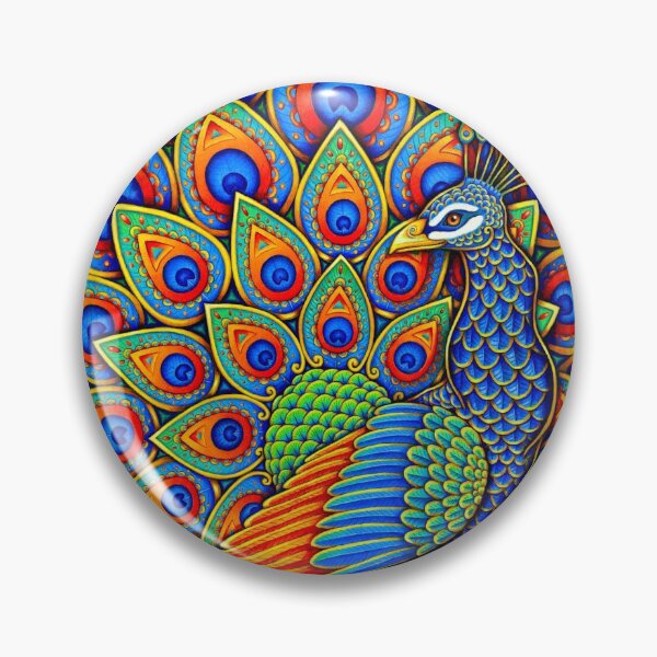 Item preview, Colorful Paisley Peacock Rainbow Bird designed and sold by Rebecca Wang.