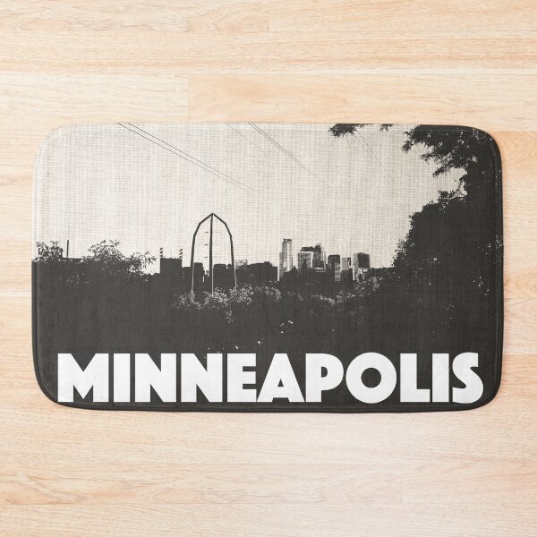 Item preview, Minneapolis Minnesota Skyline Black and White designed and sold by anthonylonder.