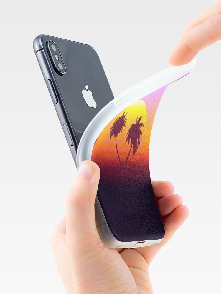 Alternate view of Palm Trees Sunset iPhone Case