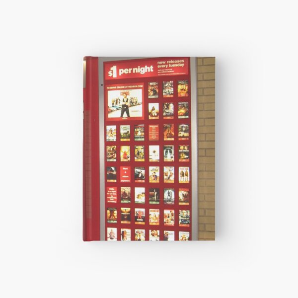 Redbox, red, box, display advertising Hardcover Journal