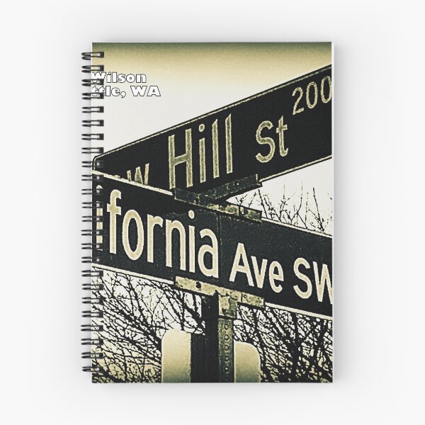 Item preview, SW Hill & California Avenue SW, West Seattle, WA SIGNATURE by Mistah Wilson designed and sold by The Street Sign Store.