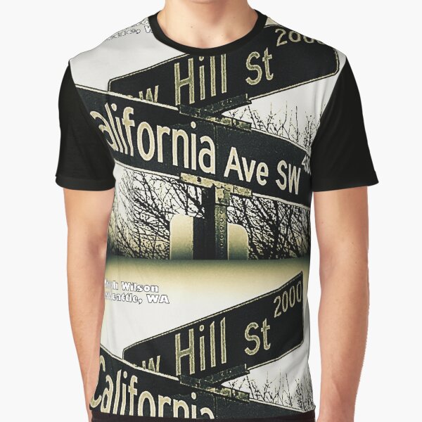 SW Hill & California Avenue SW, West Seattle, WA SIGNATURE by Mistah Wilson Graphic T-Shirt