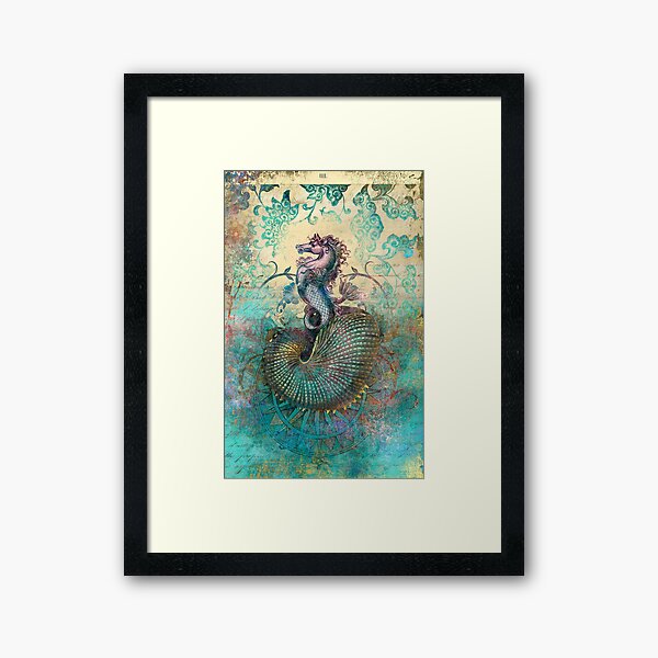 The Seahorse Diary Framed Art Print