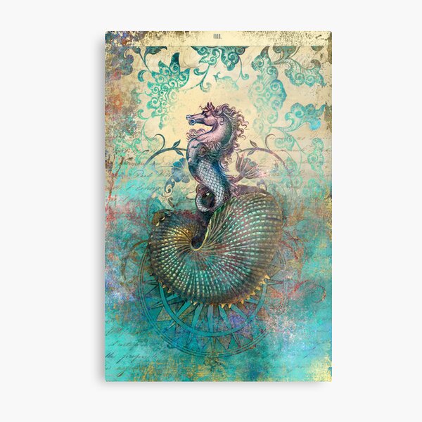 The Seahorse Diary Metal Print