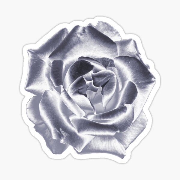 Silver Rose Rhinestone stickers – Party and floral