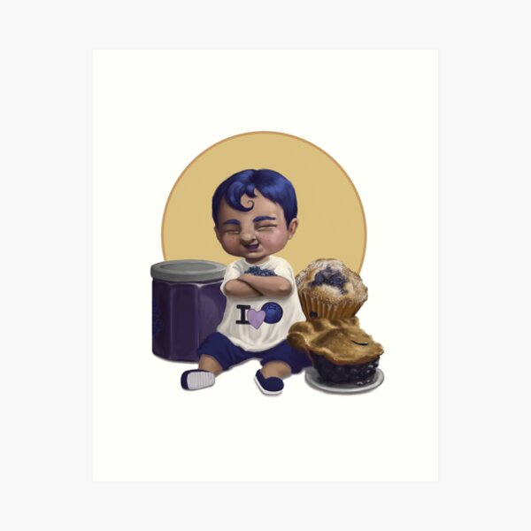 Ten Tons of Blueberry Fun! Art Print