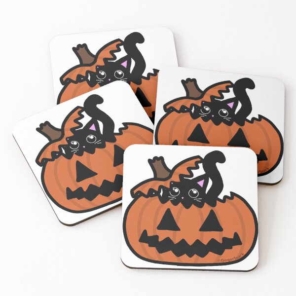 Item preview, Spooky Cute Cat in Pumpkin Halloween Sticker designed and sold by GingerSnark.