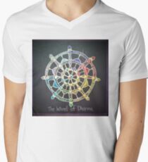 The Wheel of Dharma Men's V-Neck T-Shirt