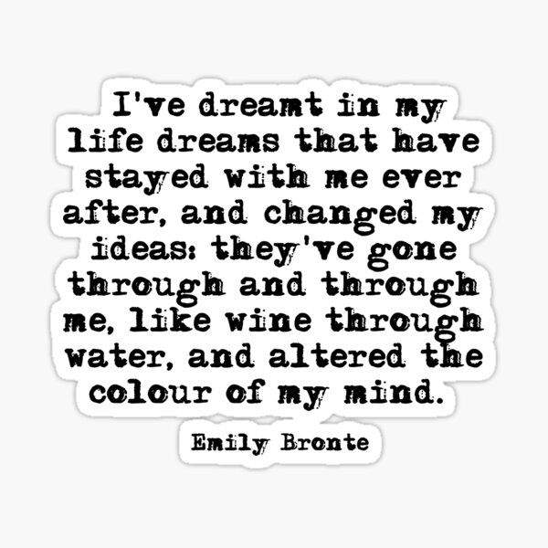 Stickers Sur Le Theme Les Hauts De Hurlevent Citations Redbubble