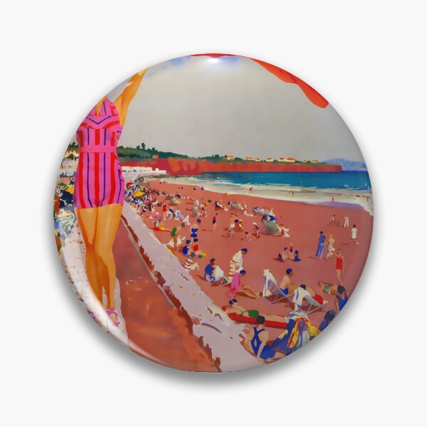 Item preview, Paington South Devon vintage travel poster designed and sold by stickart-marek.