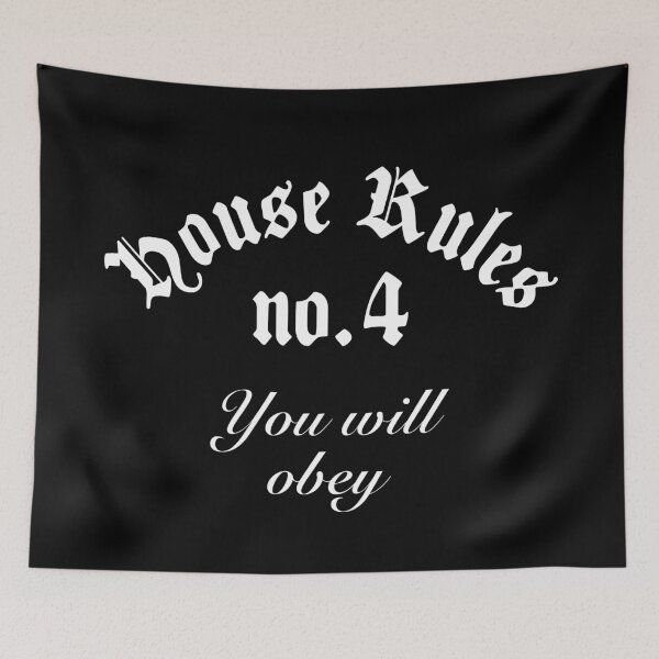 Item preview, BDSM House Rules, No. 4 You Will Obey designed and sold by Time-is-Money.