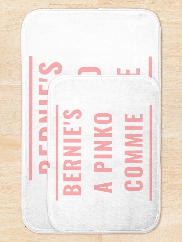 Alternate view of BERNIE'S A PINKO COMMIE Bath Mat