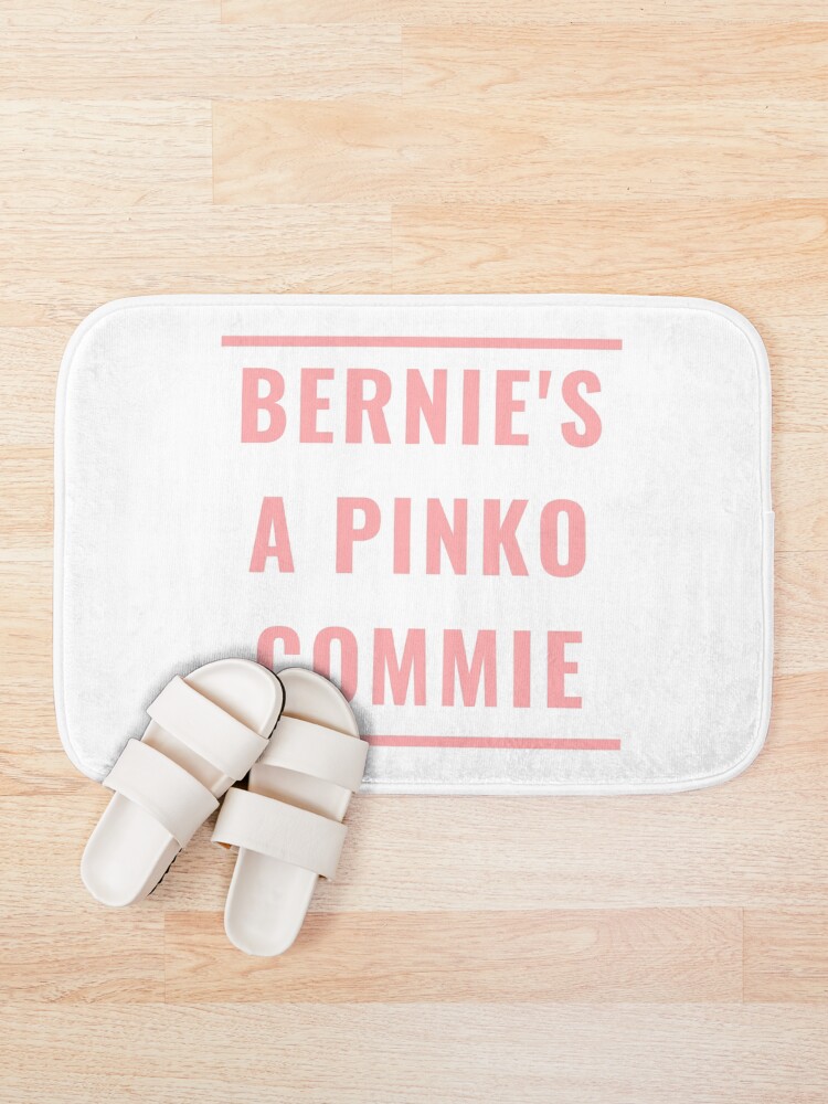 Alternate view of BERNIE'S A PINKO COMMIE Bath Mat
