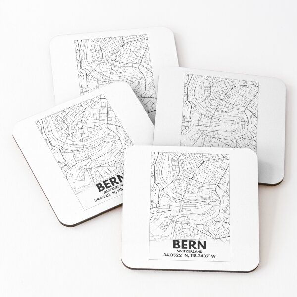 Item preview, Bern City Map Minimalist designed and sold by downbubble17.