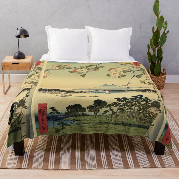 Item preview, Japanese print with a lake and mountains  designed and sold by MindChirp.