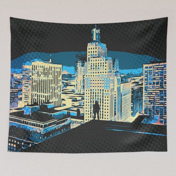 Item preview, Pop Comic: Overlooking the City Night designed and sold by Alyxandre.