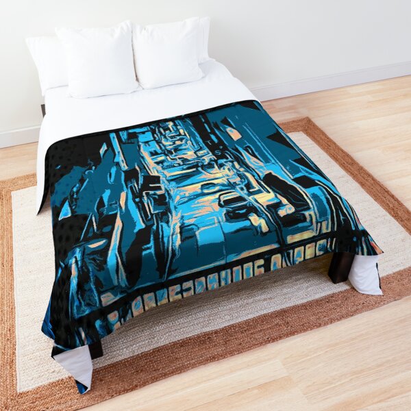 Pop Comic: Dark City Nights Comforter