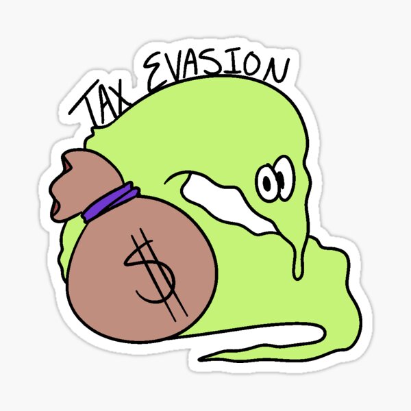 Vista previa del artículo con la obra «Evasión de impuestos», diseñado y vendido por Goatsins.