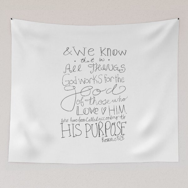 Item preview, Romans 8:28 - black & white designed and sold by ChandlerLasch.