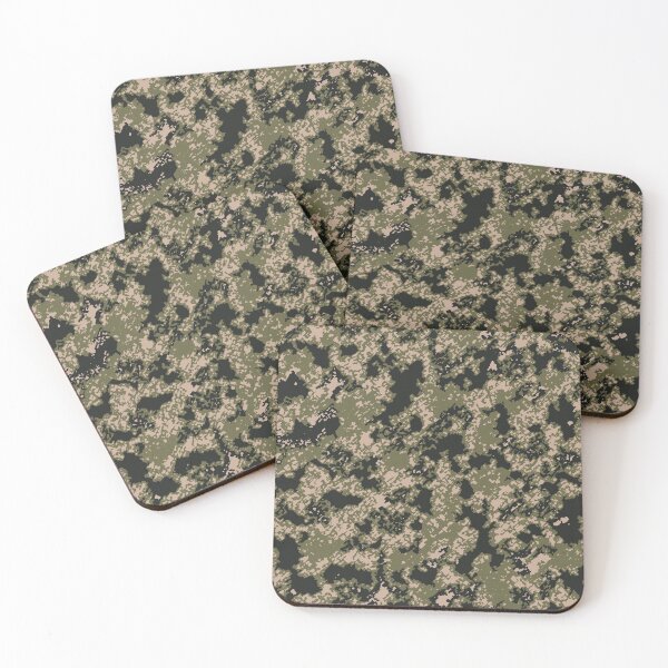 Item preview, Military Camouflage Poster Edges Patterns in Green, Beige and Black designed and sold by ShopieHome.