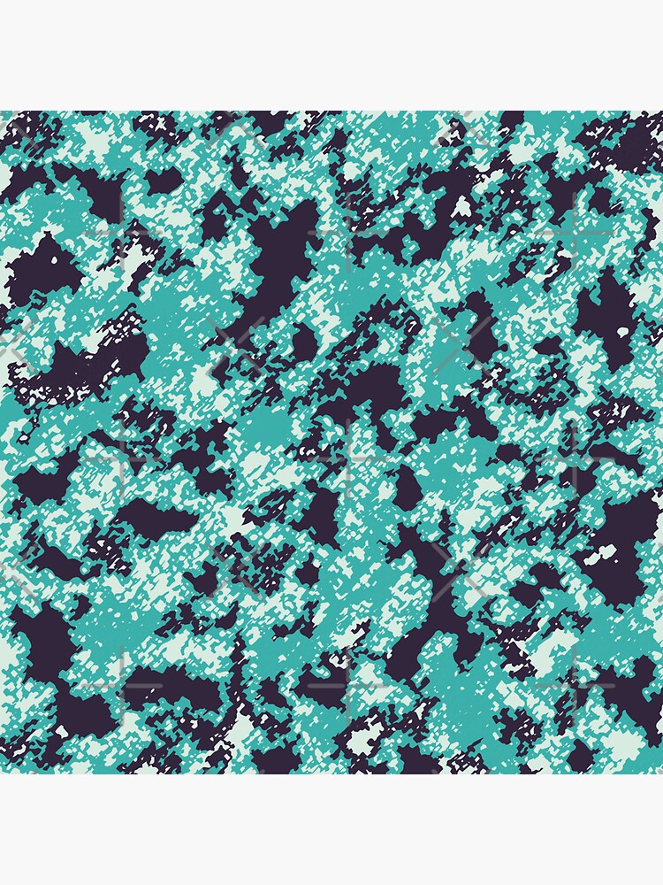 "Mint Green Camouflage Colorful Design Digital Camo Patterns in Mint