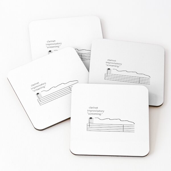 Item preview, Orchestra Musical Meme Sheet Music Notation Clarinet Improvisatory Screaming designed and sold by yellowpomelo.