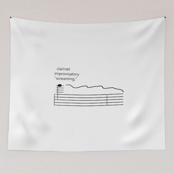 Item preview, Orchestra Musical Meme Sheet Music Notation Clarinet Improvisatory Screaming designed and sold by yellowpomelo.
