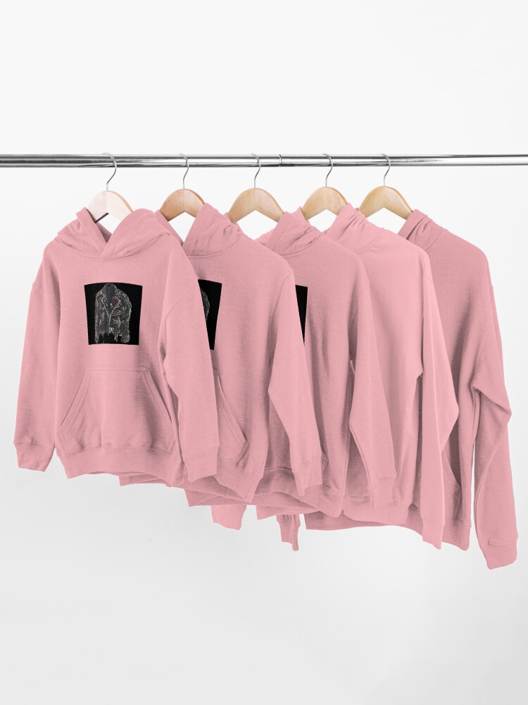 Alternate view of Fashionable leather jacket of hippies or punk Kids Pullover Hoodie