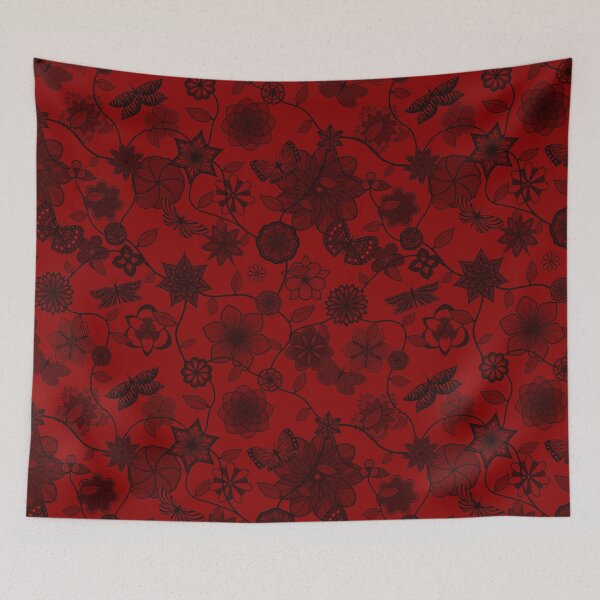 Item preview, Butterfly Garden - Red designed and sold by StephOBrien.