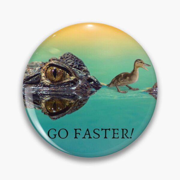 Item preview, GO FASTER Crocodile and Duckling designed and sold by Taffyc.