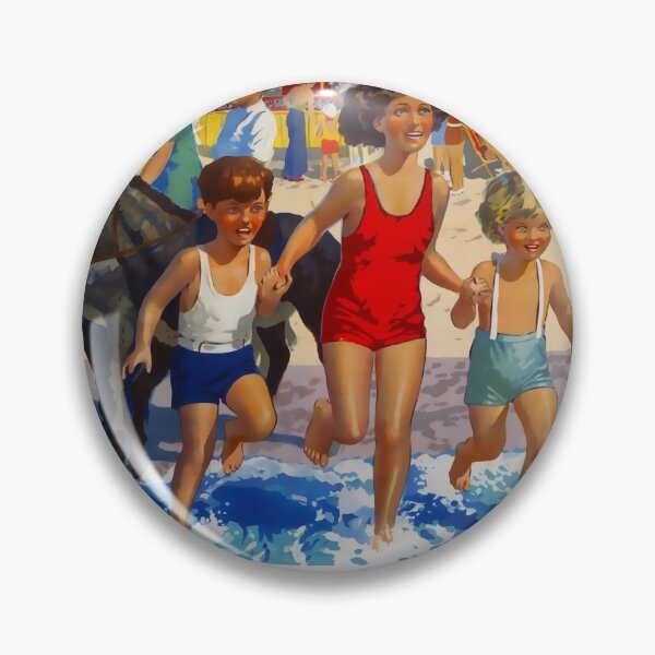 Item preview, Redcar vintage travel poster designed and sold by stickart-marek.
