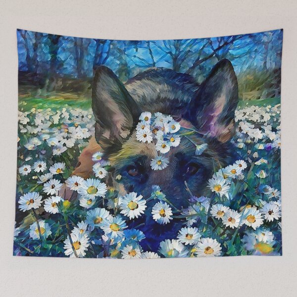 Item preview, German Shepard Daisy Dreams designed and sold by Alyxandre.