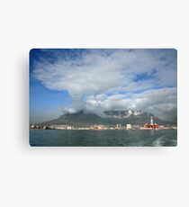 Capetown Harbour and Table Mountain Canvas Print