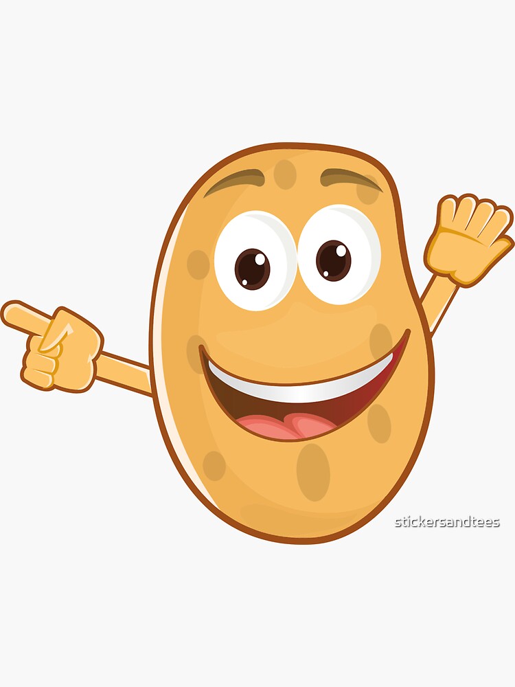 "Potato Boy, Potatoes Socks" Sticker for Sale by stickersandtees Redbubble