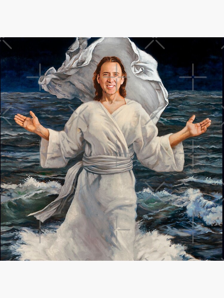 Nicolas Cage walking on water by TroyBolton17