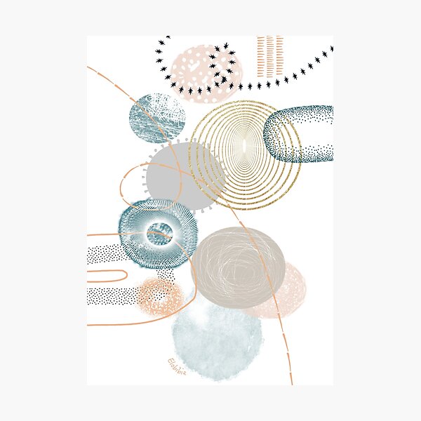 Abstract art with organic shapes and textures Impression photo