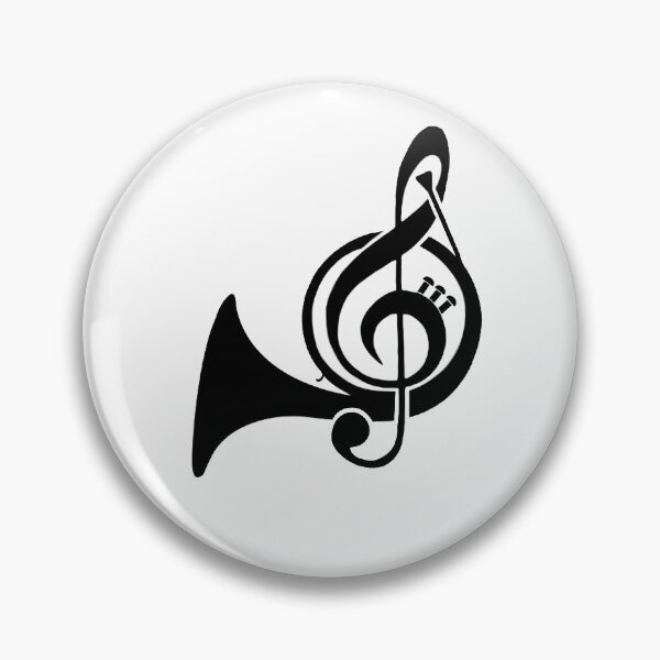Item preview, French Horn Treble Clef  designed and sold by melinahollinger.