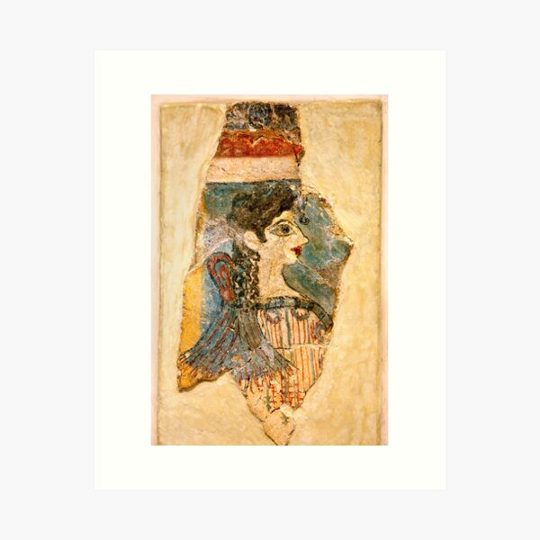 "La Parisienne" from Minoan Crete Art Print