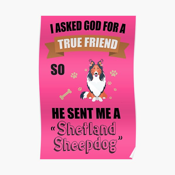 Shetland Sheepdog Mom & Dad Gifts Poster