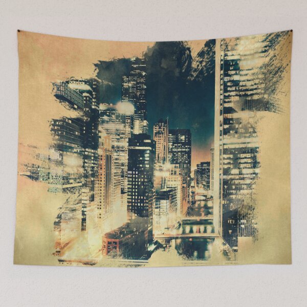Item preview, Splattered City Night designed and sold by Alyxandre.