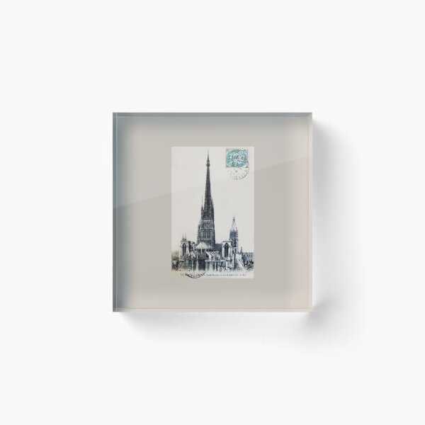 Item preview, Antique French Post Card of Rouen Saint-Maclou Cathedral designed and sold by FuzzyHoney.