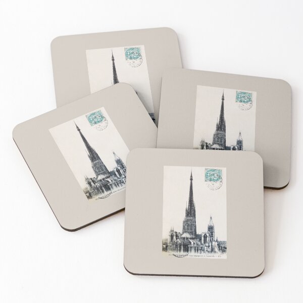 Item preview, Antique French Post Card of Rouen Saint-Maclou Cathedral designed and sold by FuzzyHoney.