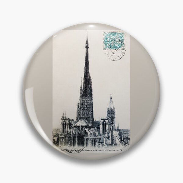 Item preview, Antique French Post Card of Rouen Saint-Maclou Cathedral designed and sold by FuzzyHoney.