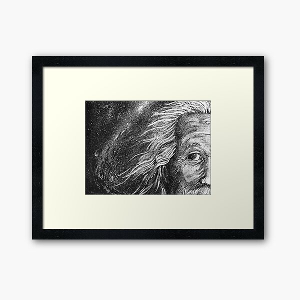 man in stars Framed Art Print