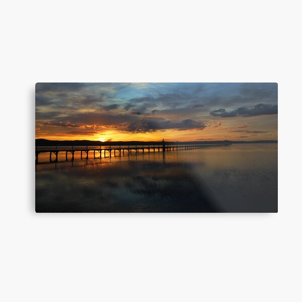 Long Jetty Metal Print