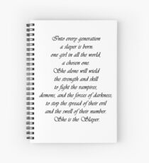 She is the Slayer Spiral Notebook
