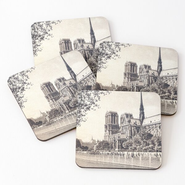 Item preview, Antique Notre Dame Cathedral Postcard designed and sold by FuzzyHoney.