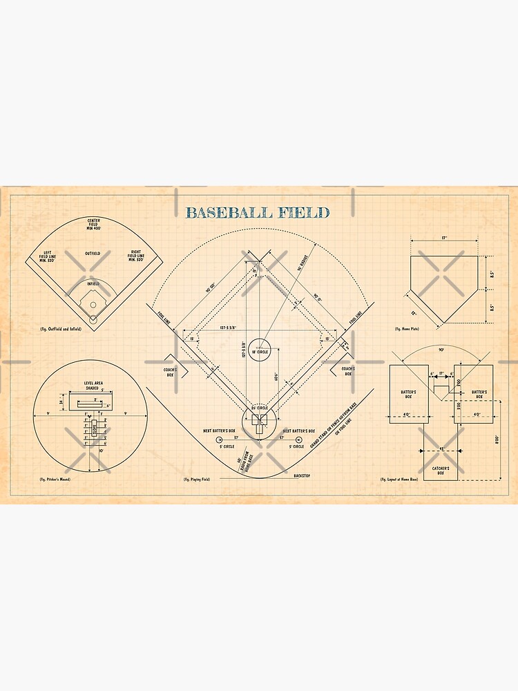Baseball Field (Old blue grid) - English by BGALAXY