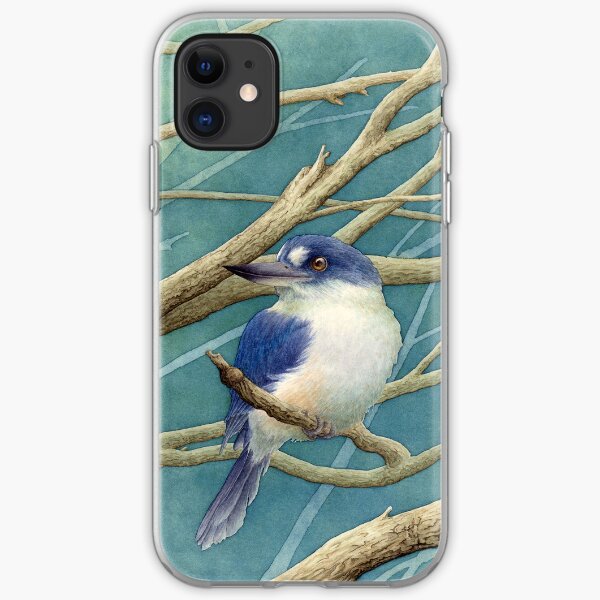 Forest kingfisher iPhone Soft Case
