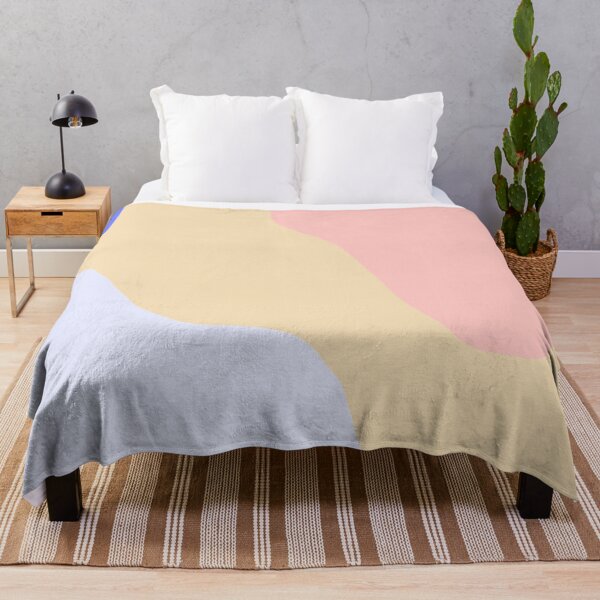 Artikelvorschau, abstrakte Kunst mit weichen, schmelzenden, trippigen Pastellformen, geometrisch, hellrosa, hellbraun, blau, hellblau, dunkelblau, modern, glatt entworfen und verkauft von PeterProtozoa.